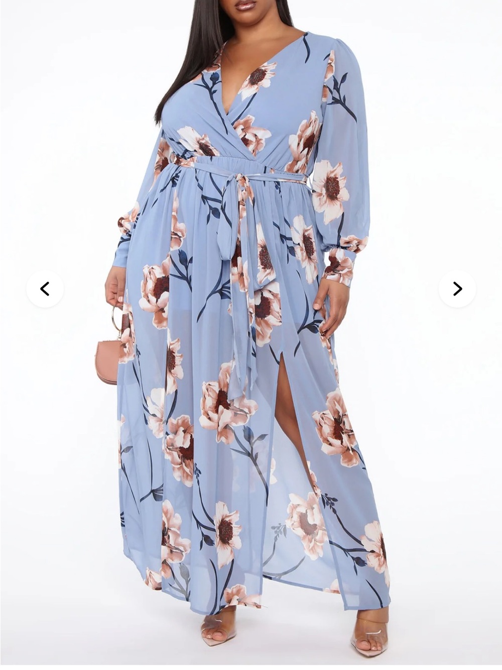 Park Avenue Maxi Dress - Light Blue